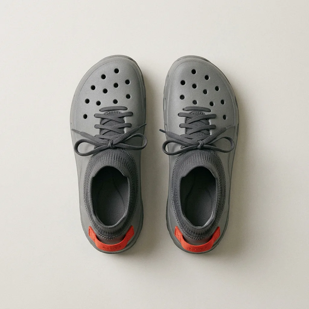 Float Knit in Grey, from above