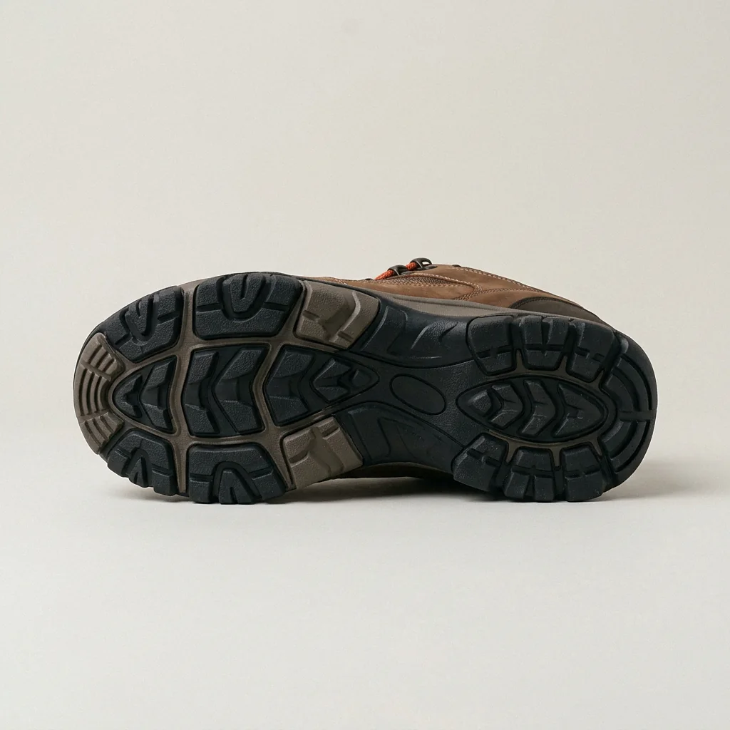 Hiker in Brown / Orange, the outsole
