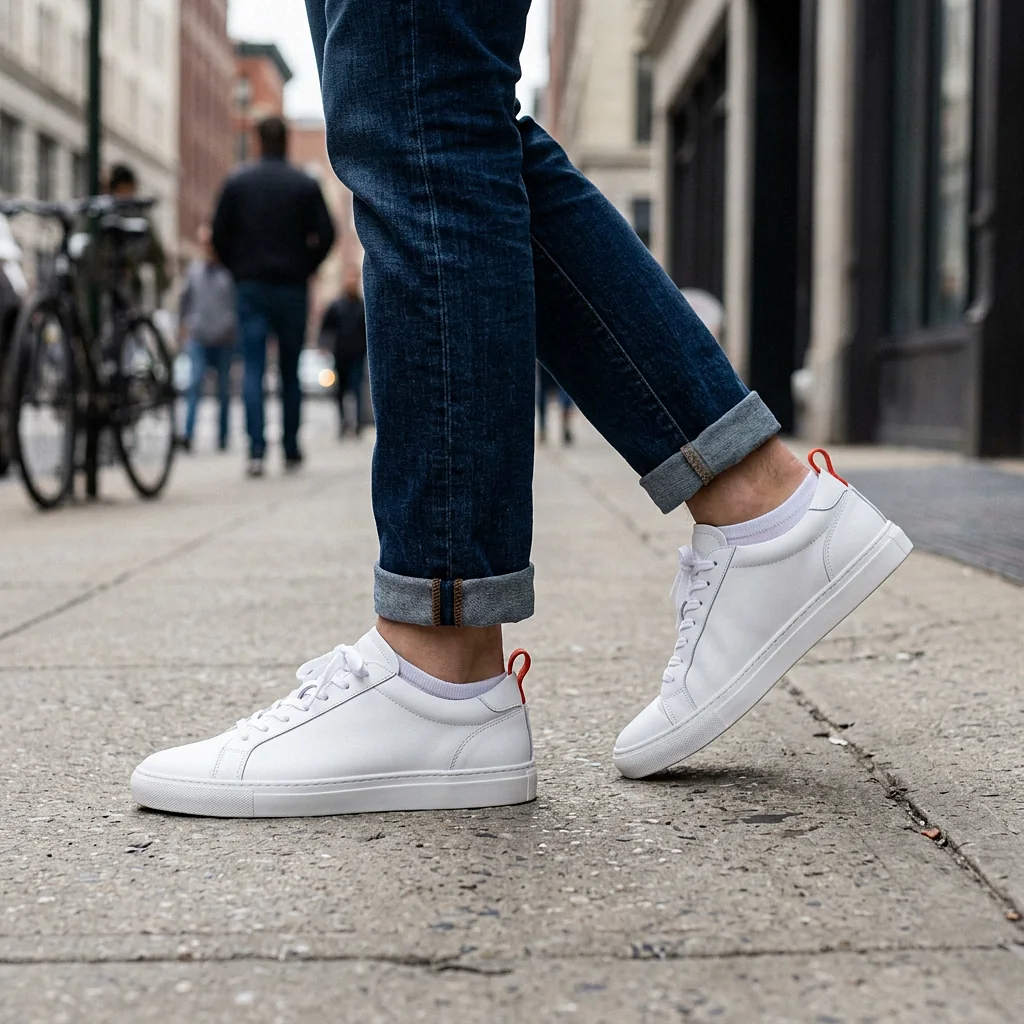 Studio in White, being worn